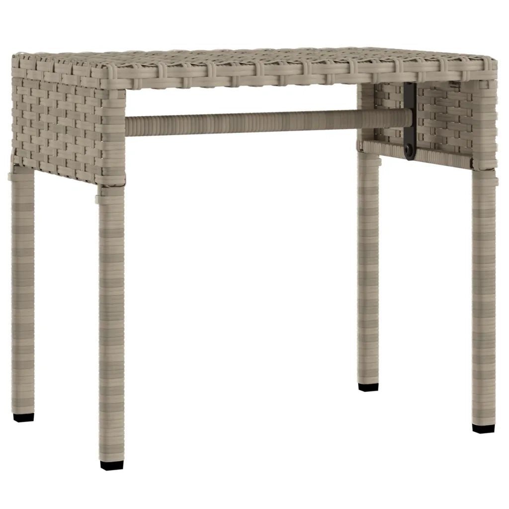 Lettini Prendisole 2 pz | Sdraio da giardino | Lettino da sole con Baldacchino e Tavolino Polyrattan