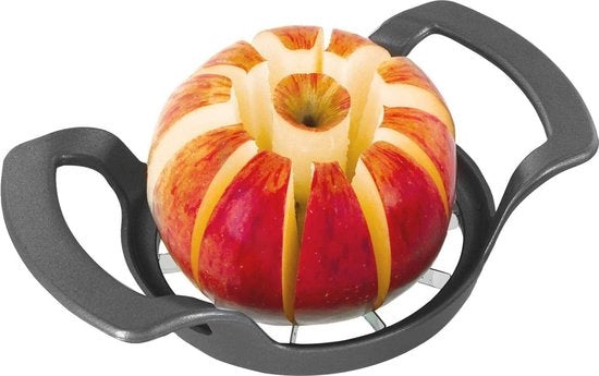 Divisore per mele e pere "Special Dark Edition", diametro 9 cm, alta special coating, alluminio/acciaio inox, antracite
