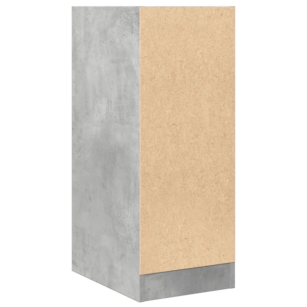 Armadietto da Farmacia Grigio Cemento 30x41x77,5 cm Truciolato