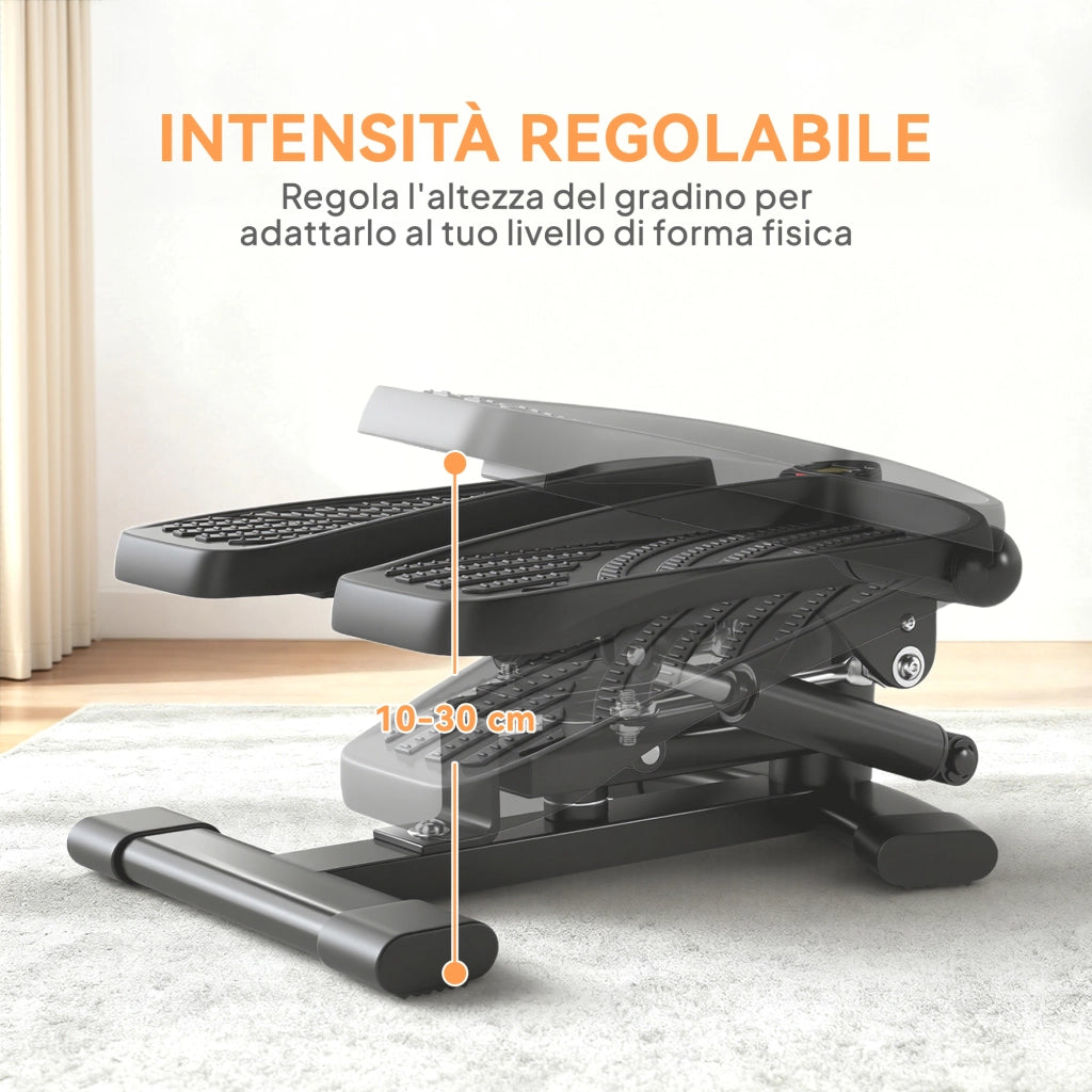 Stepper Twister 2 in 1 con Monitor LCD ¨C Zephmum ¨C Nero