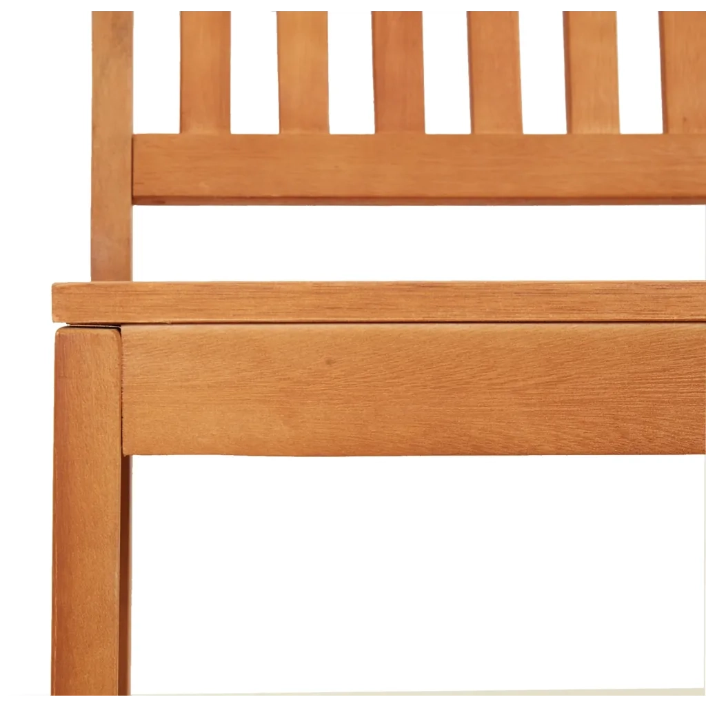 Panca da Giardino 80 cm Legno Massello di Eucalipto 363289