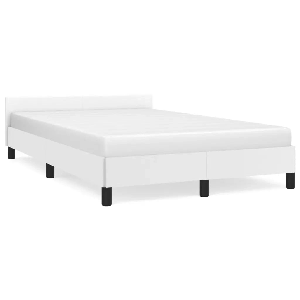 Giroletto senza Materasso Bianco 120x190 cm Similpelle 379542