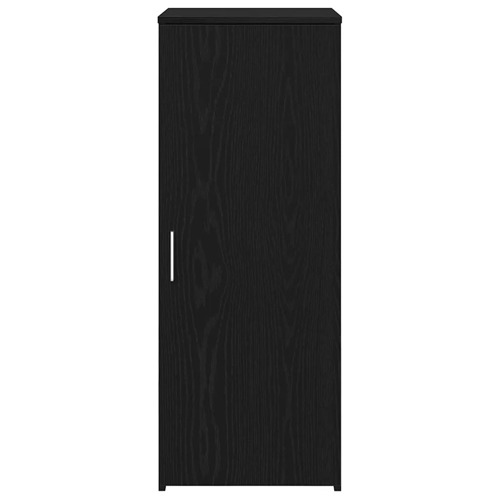 Mobiletto portaoggetti Nero 40x45x103,5 cm in Legno ingegnerizzato