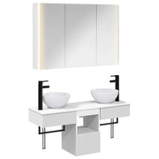 Set di Armadi da Bagno 4 pcs Bianco 103,5 x 15,5 x 70 cm 3406263