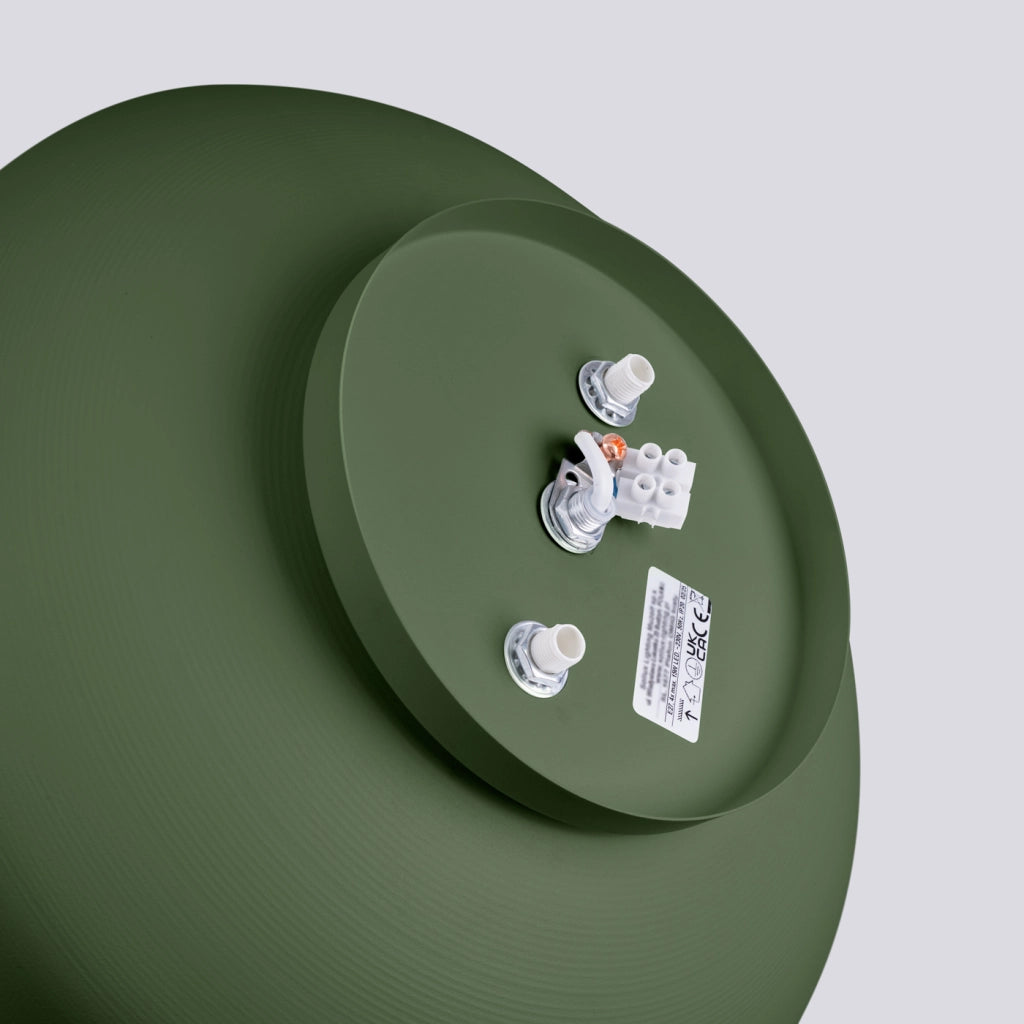 Lampada da soffitto OMIQ Crimson 4x15W E27 LED verde oliva moderna rotonda