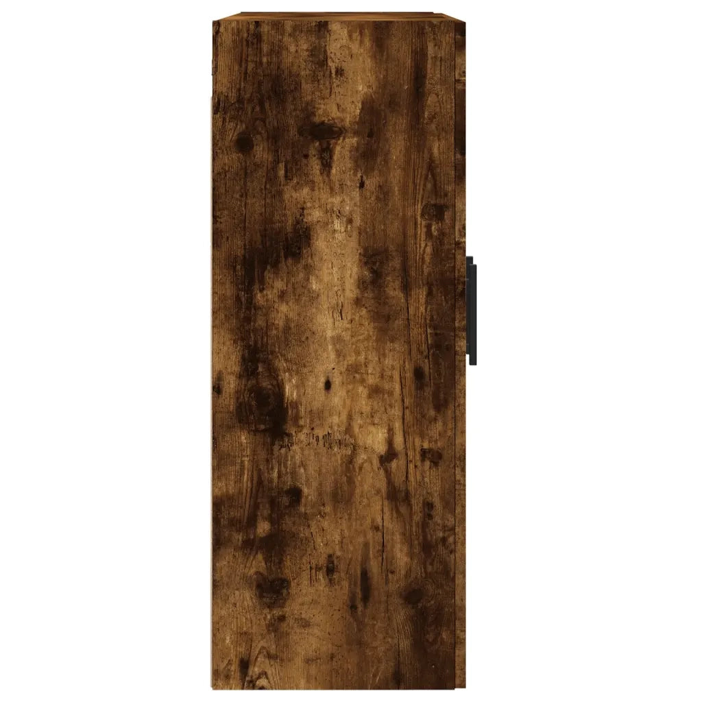 Armadietto a Muro | Mobile a Parete Rovere Fumo 69,5x34x90 cm in Legno Multistrato