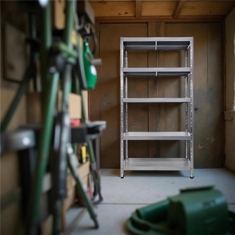 SCAFFALE IN METALLO MACISTE 100 X 50 X 195 H 5 PIANI KG 260 SENZA BULLONI
