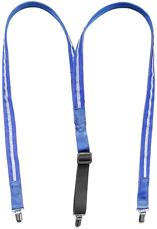 Bretelle LED - Bretelle illuminanti - Modalità lampeggianti per feste - Blu - Bretelle luminose - Adatto per Halloween - Accessorio di abbigliamento