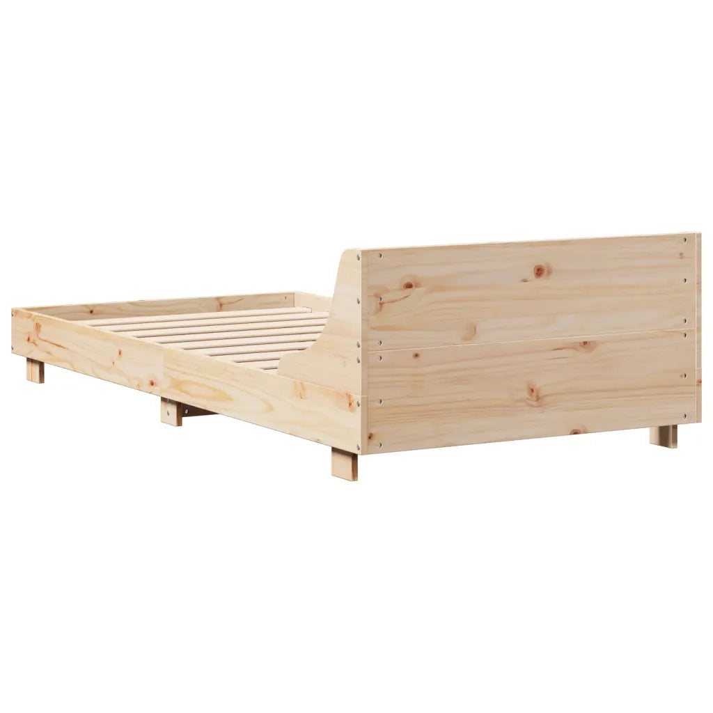 Letto senza Materasso 90x190 cm in Legno Massello di Pino 850749