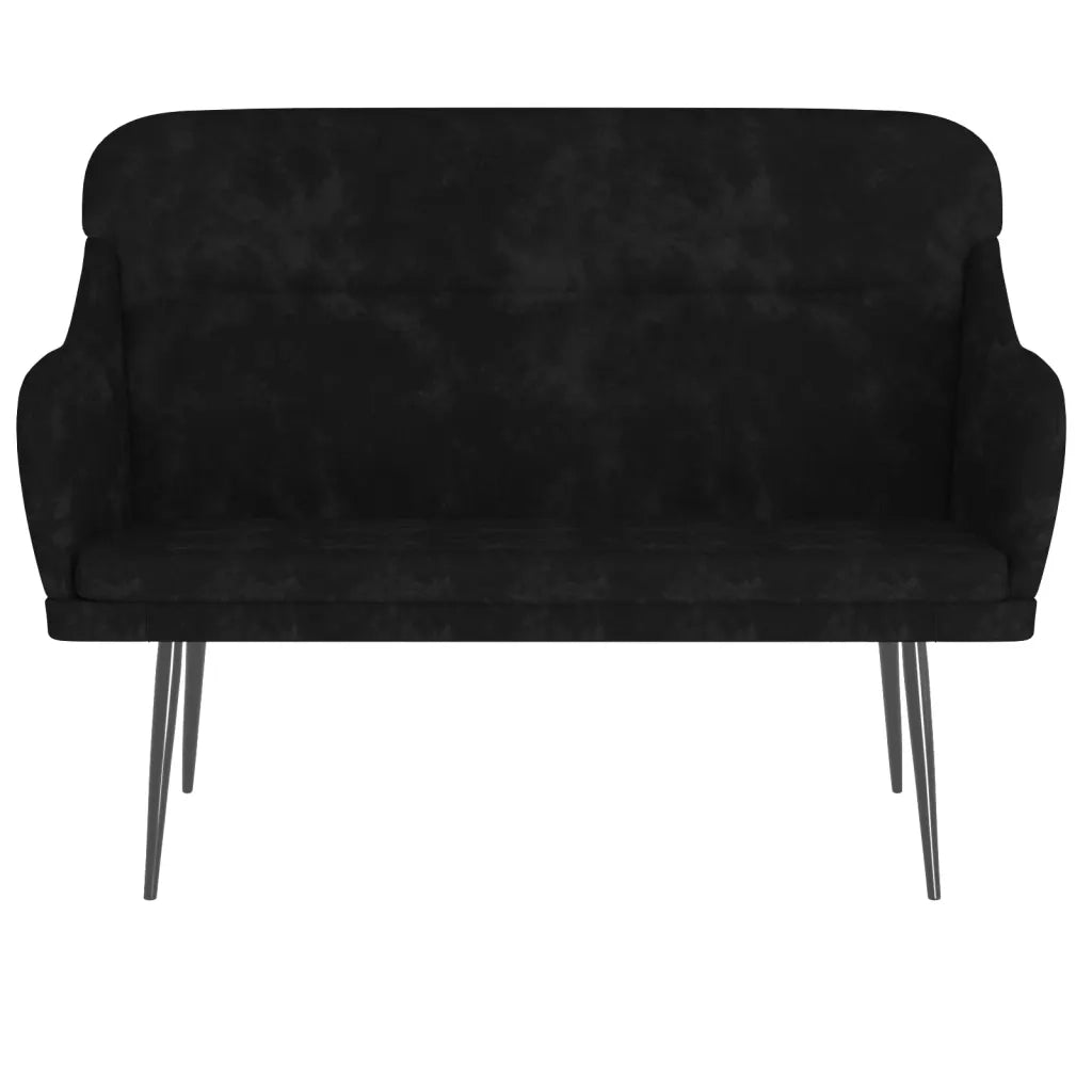 Panca Nera 110x76x80 cm in Velluto CFW4049416