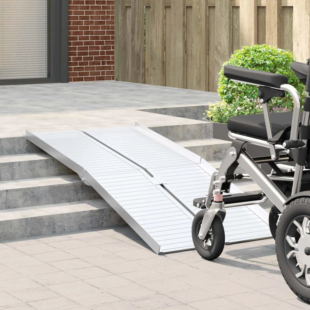 Rampa per sedia a rotelle 270 kg Argento 92 x 73 x 5 cm