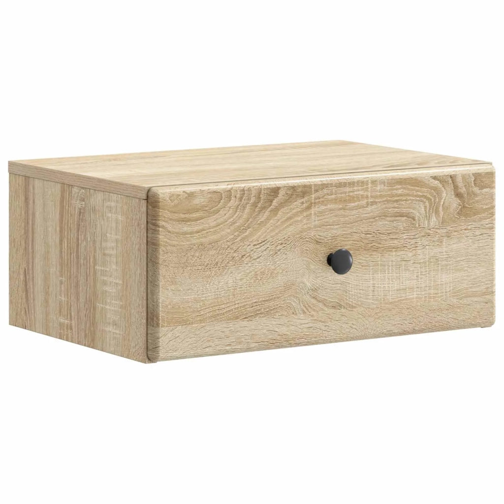 Mobiletto da notte a muro 2 pcs Rovere Sonoma 49 x 34,5 x 20 cm 899130