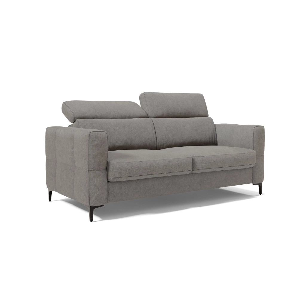 Gardenia Divano letto materasso alto 18 cm con poggiatesta reclinabili e rivestimento impermeabile T02 218 cm (mat. 160x197) grigio