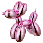 Cane statua Balloon dog rosa decorazione resina
