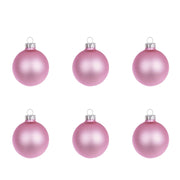 Pallina di Natale Rosa Opaco in Vetro Addobbi Albero Diametro: 60 mm