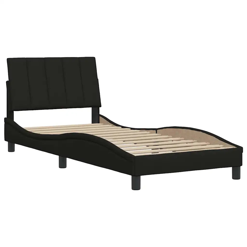 Giroletto senza Materasso Hanko Nero 80x200 cm Tessuto 3310351