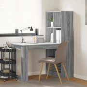 vidaXL Scrivania Grigio Sonoma 122 x 67 x 145 cm Legno multistrato