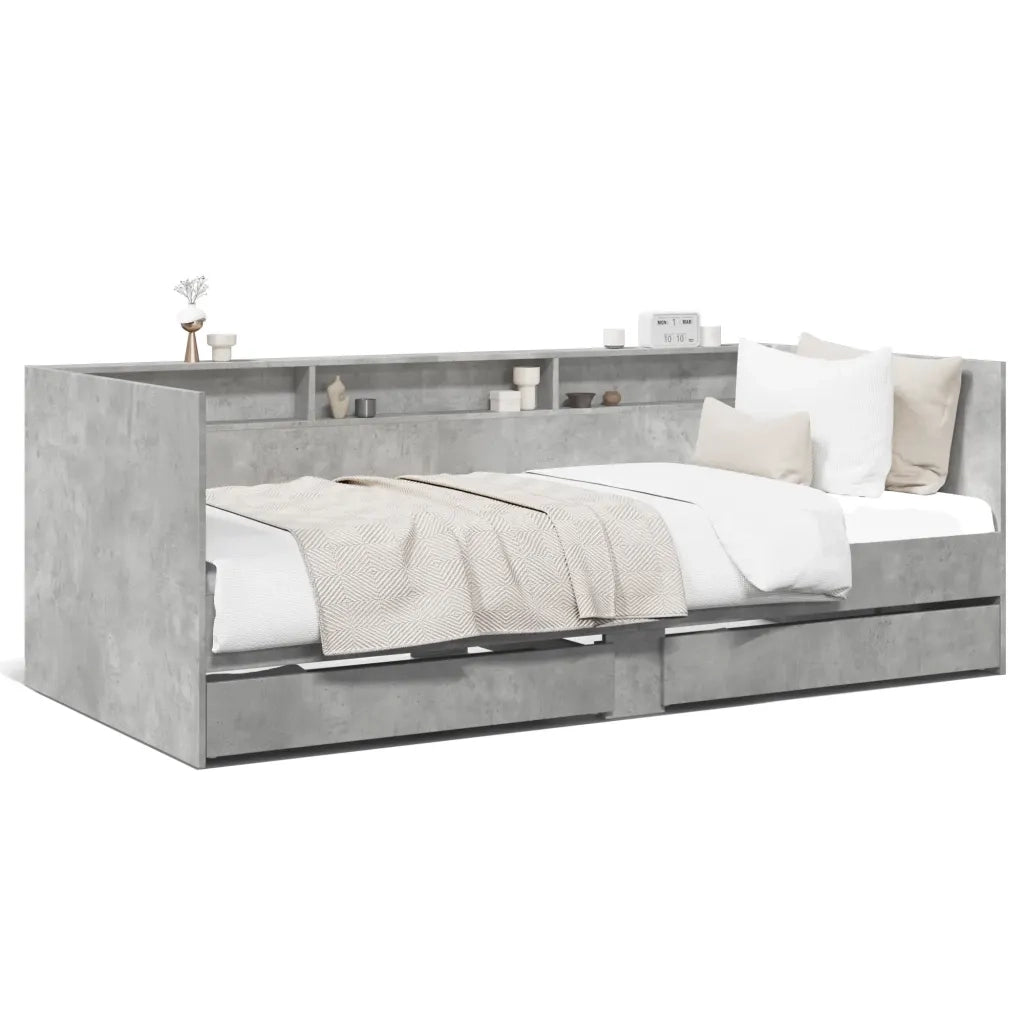 Divano Letto con Cassetti senza Materasso 100x200 cm 3280842