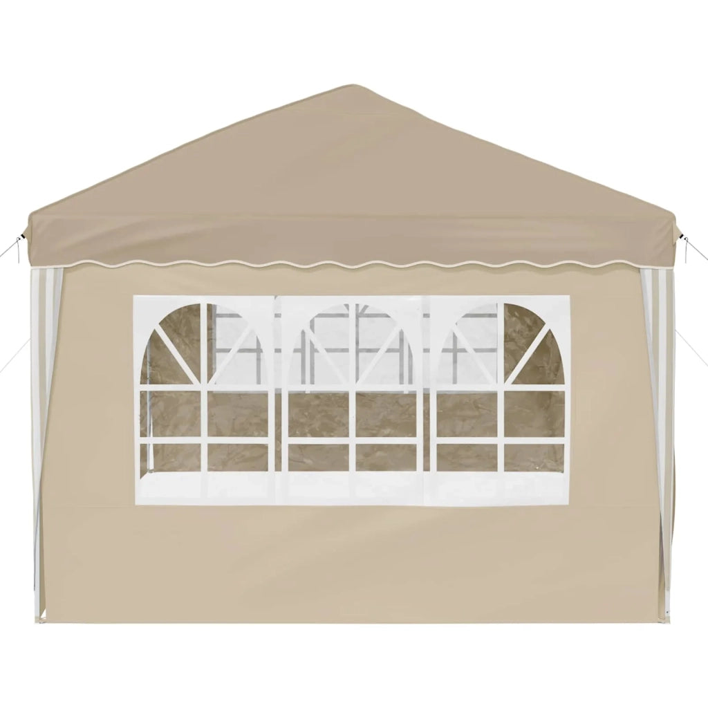 Tenda per feste a pop-up-Gazebo 575 x 288 x 245 cm Crema