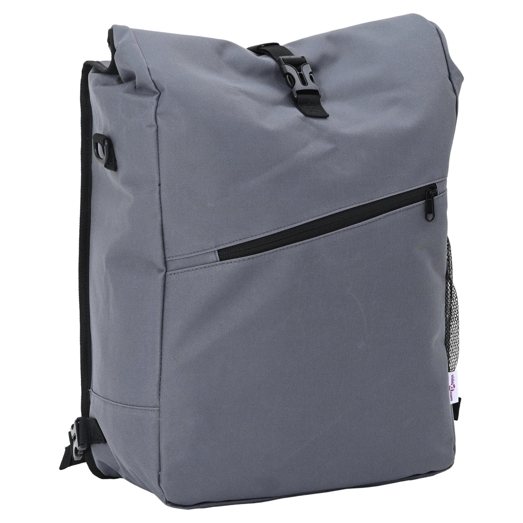 Borsa per Bici per Portapacchi 25 L Grigia 33x16x48 cm