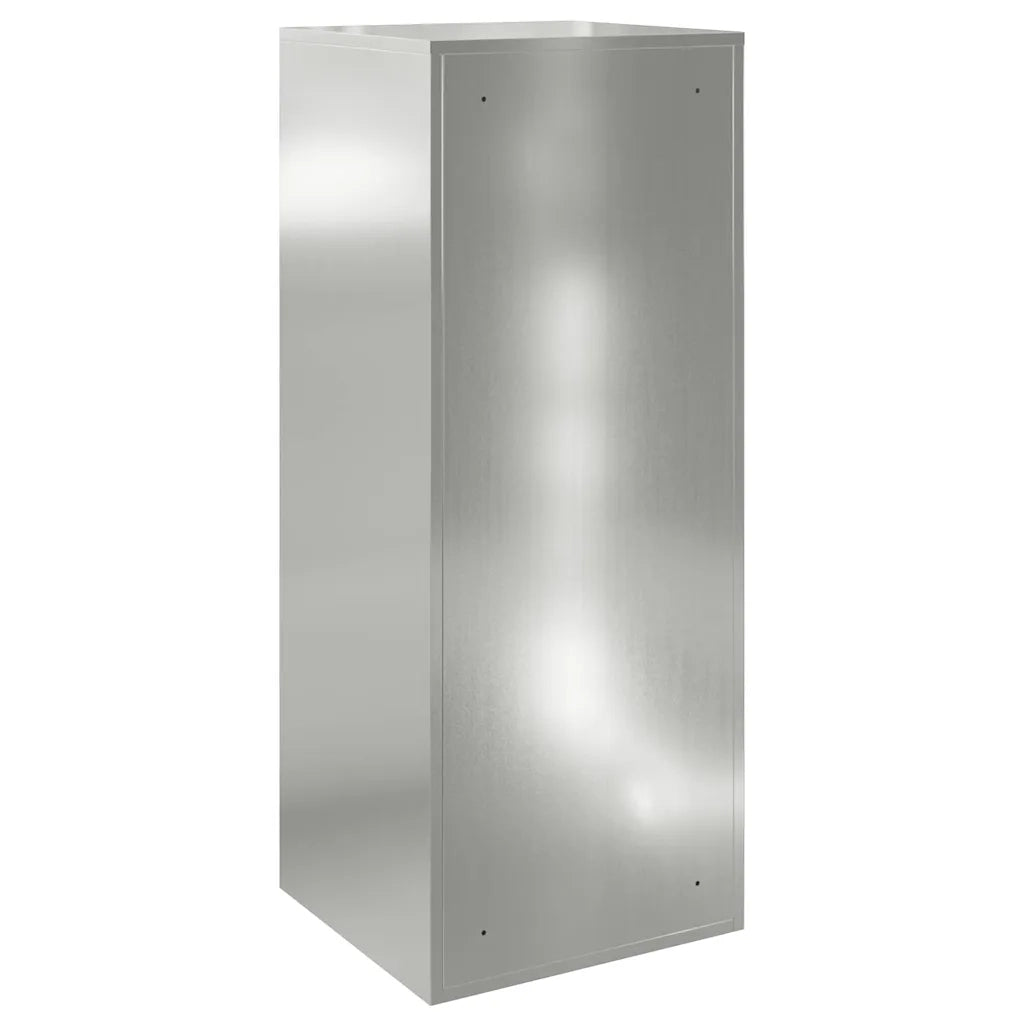vidaXL Cassetta per pacchi Nero 41 x 38 x 103 cm Acciaio zincato
