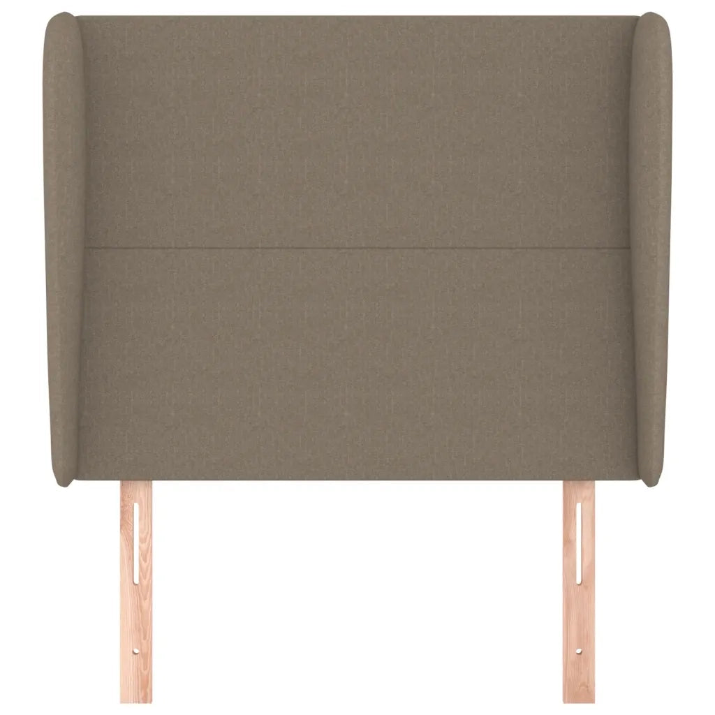 Testiera | Testata ad Orecchio Tortora 83x23x118/128 cm in Tessuto