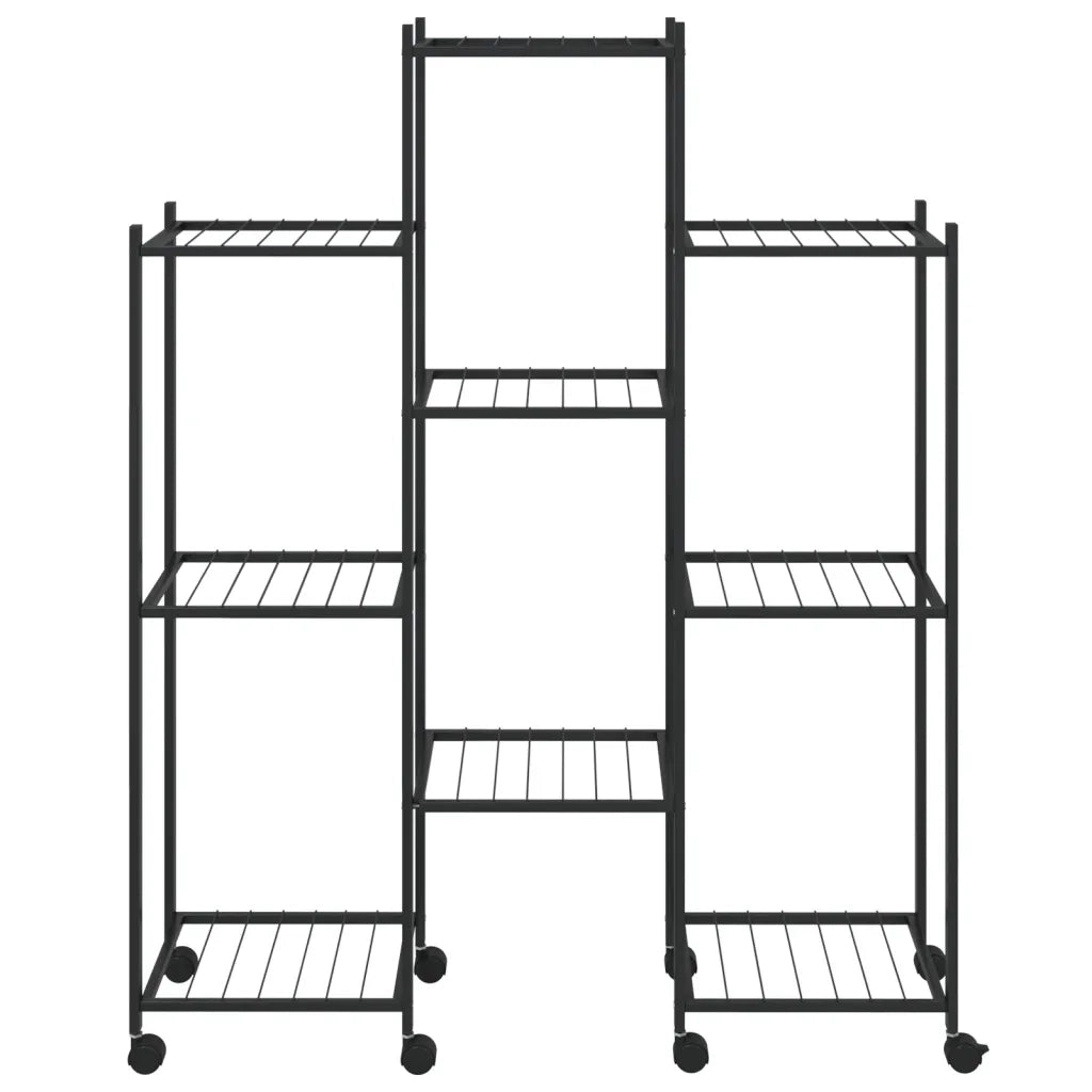 Portafiori con Ruote 83x25x103,5 cm Ferro Nero cod mxl 77257
