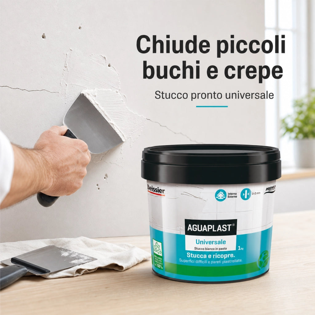 Aguaplast universale stucco pronto all'uso per qualsiasi superficie 1 kg