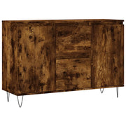 Credenza | Madia | Buffet da pranzo | Armadio da pranzo Rovere Fumo 101,5x35x70 cm in Legno Multistrato