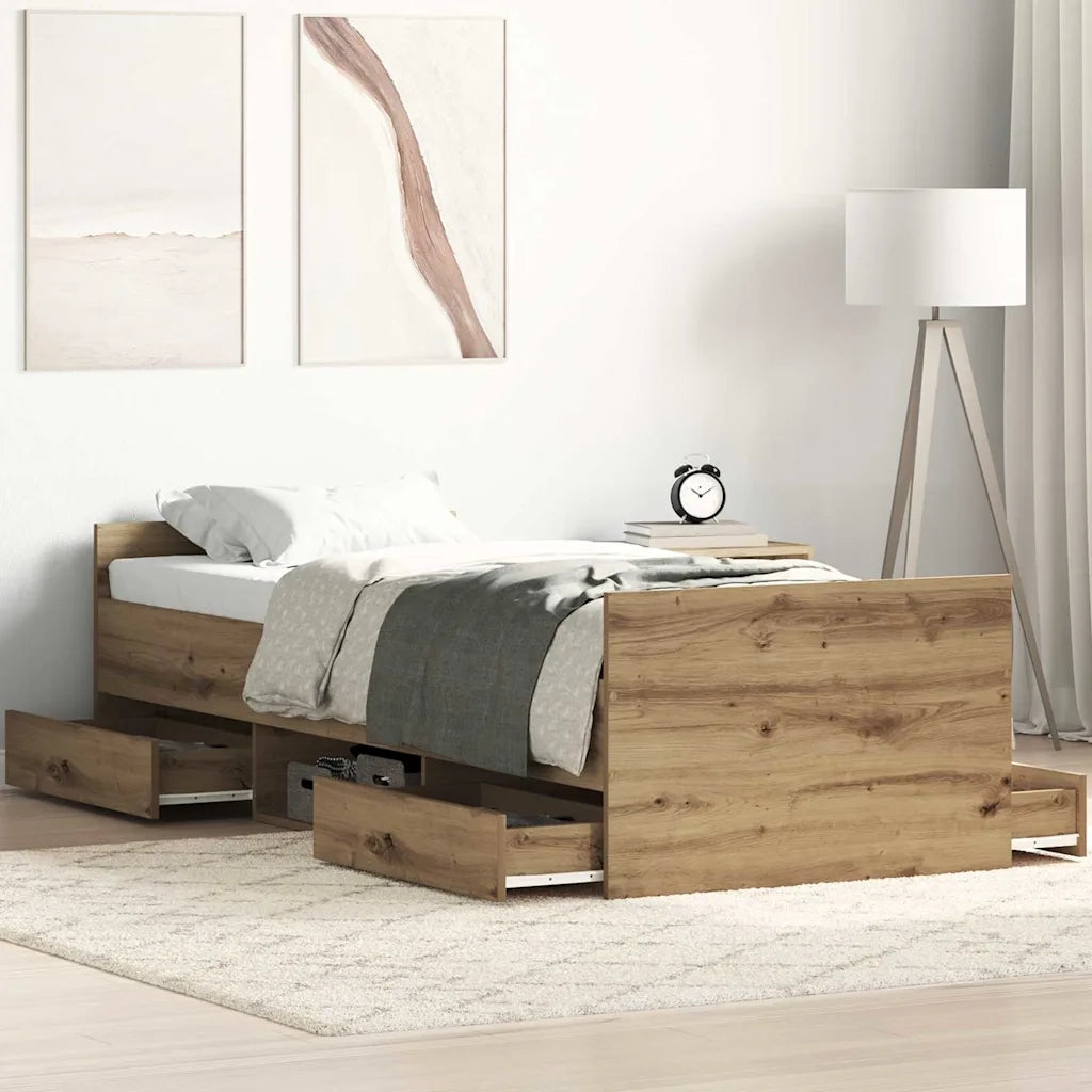 Struttura del letto Rovere artigianale 193 x 78 x 50 cm 3329307