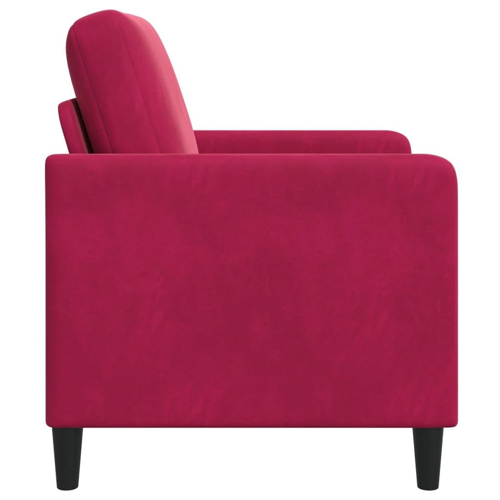 Divano con Storage Rosso Vino 72 x 78 x 87 cm Poliestere 42036882