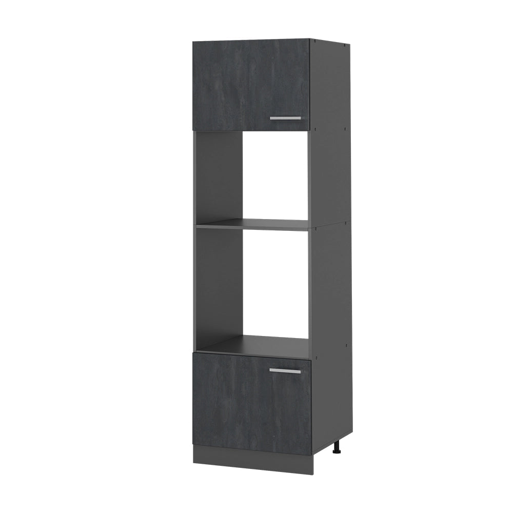 Vicco Set mobili bagno Calcestruzzo nero 60 cm