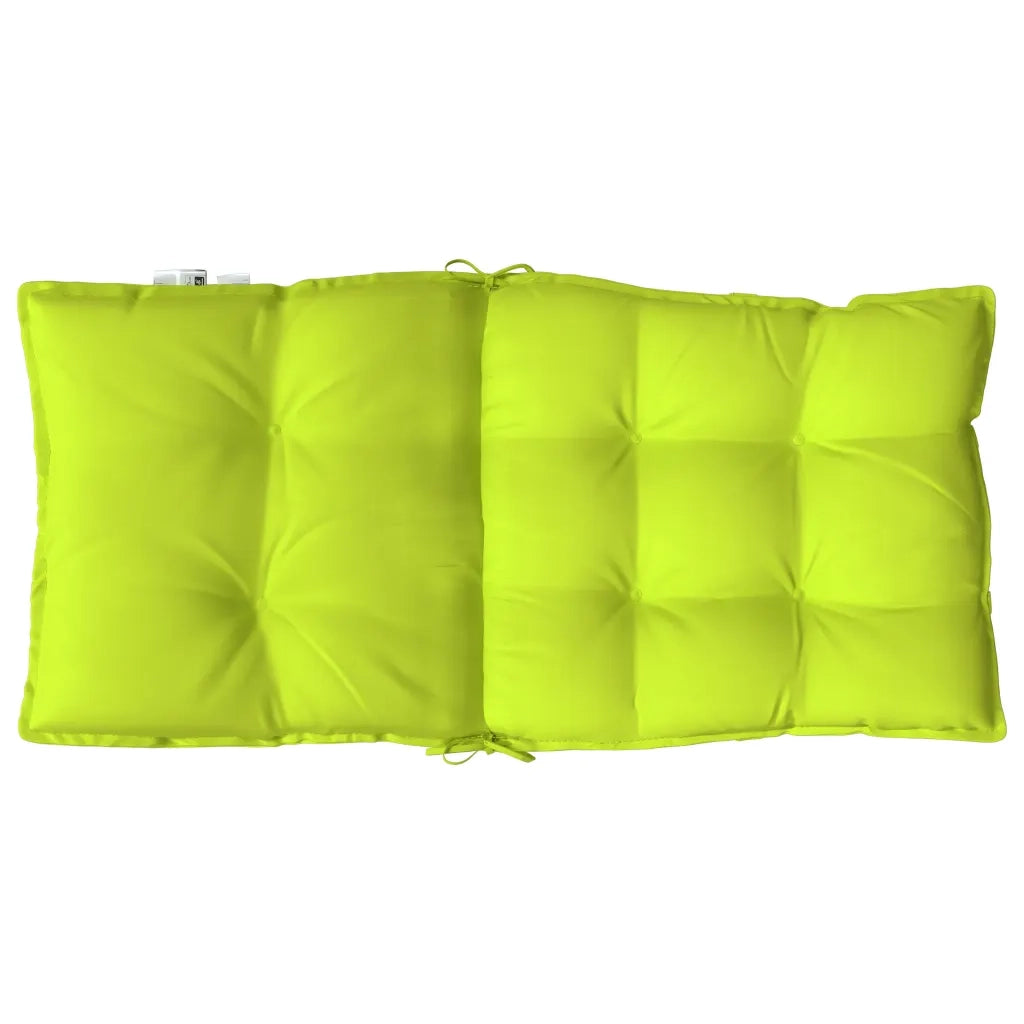 Cuscini Sedia Schienale Basso 4 pz Verde Chiaro Tessuto Oxford