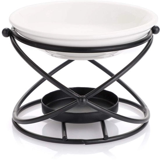 Olio bruciatore/multifunzione per vasche in stile europeo, teieraio/olio bruciatore in ceramica decorativa e romantica, diffusore/bruciatore di candela, adatto per la decorazione della camera da letto e della casa.