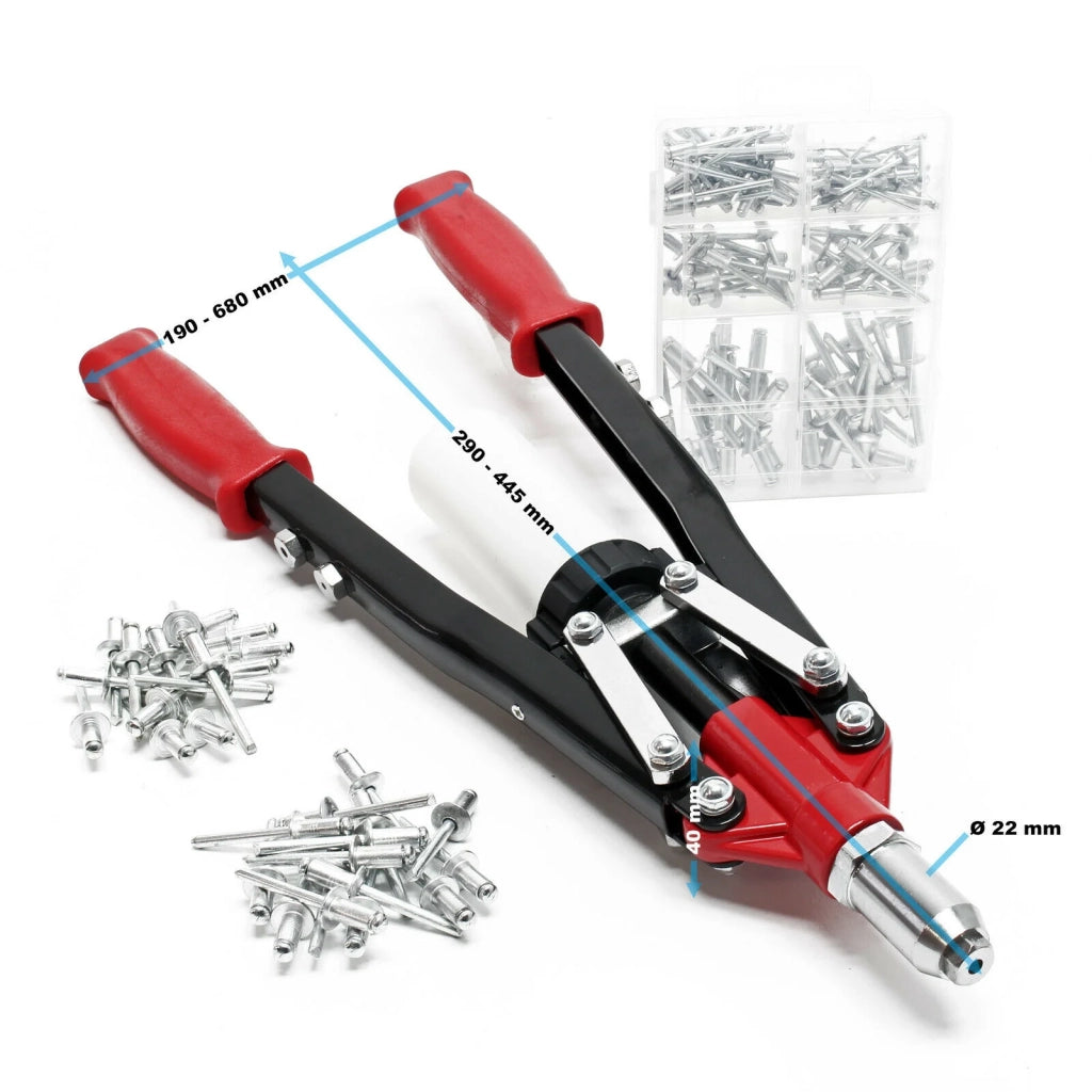 Pinza per rivetti ciechi pinza a leva rivetti ciechi 150 pezzi alluminio 16_0002890