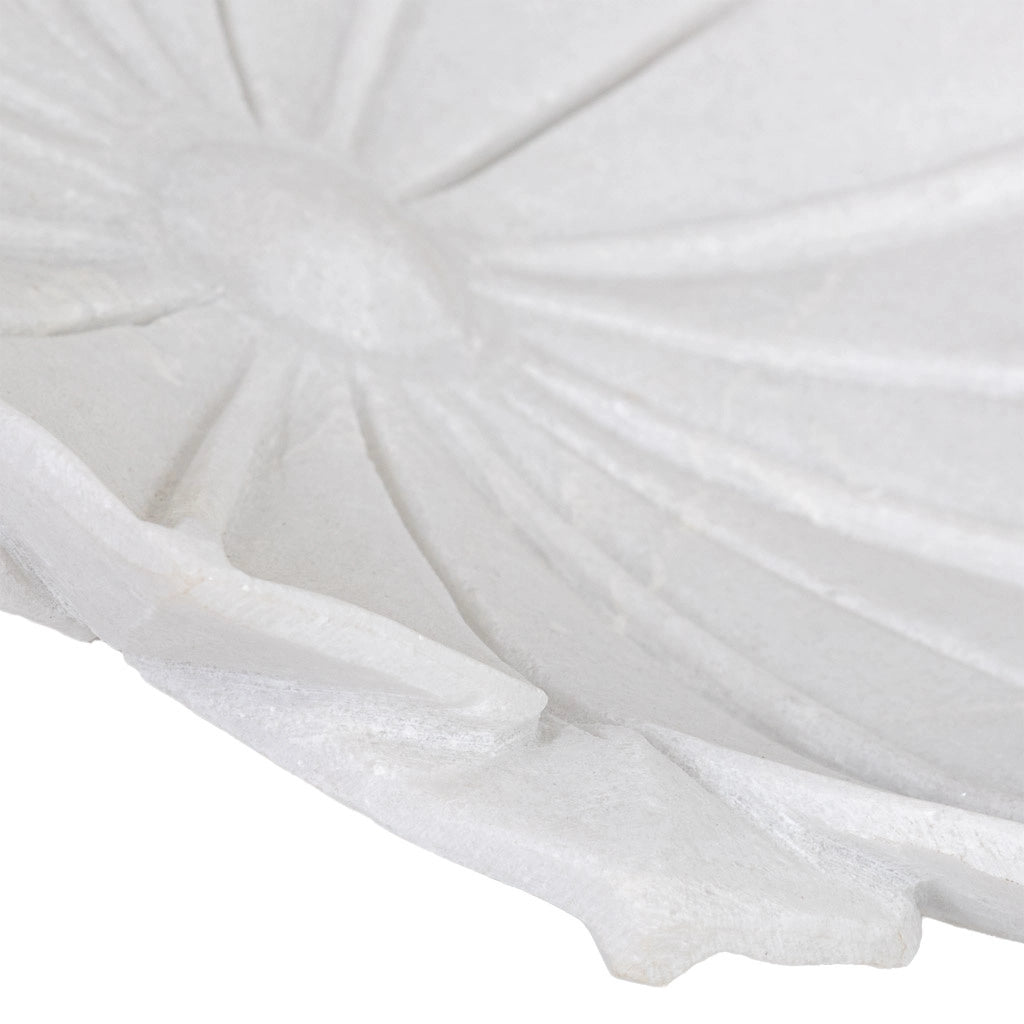 Ciotola in marmo bianco 30x30x5h cm
