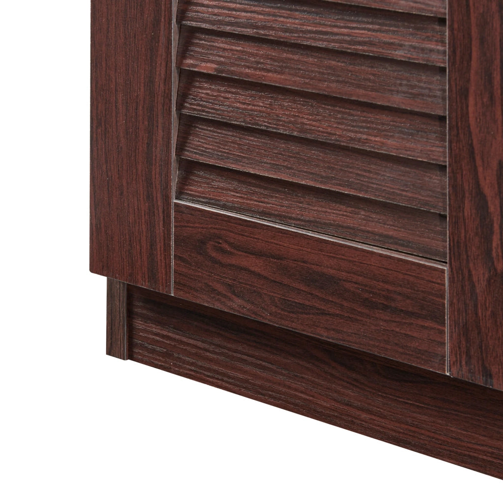 Mobiletto portascarpe Løten con panca MDF 97 x 120 x 36 cm effetto Wattengé 03_0010123
