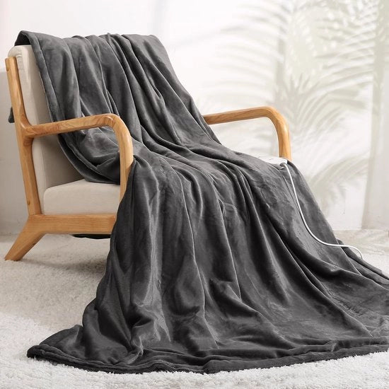 Deken elettrico per letto – Doppia coperta elettrica per letto – Doppio degenere elettrico – Doppia coperta riscaldante – Letto riscaldante – Doppio degenere elettrico per 2 persone – Rapido riscaldamento – Lavabile – Inverno – Comfort per camera da letto