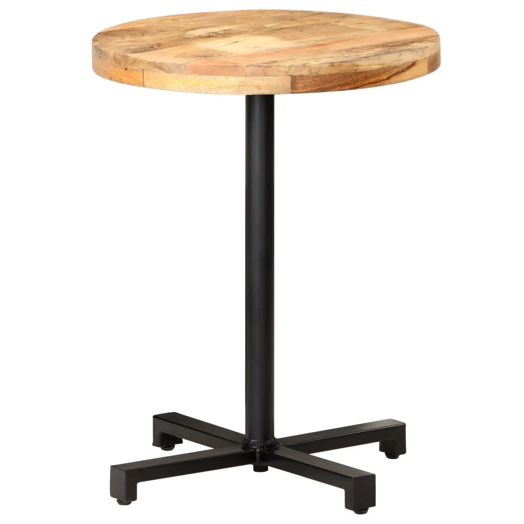 Tavolino da Bistrot Rotondo Ã˜60x75 cm in Legno di Mango Grezzo cod mxl 58855