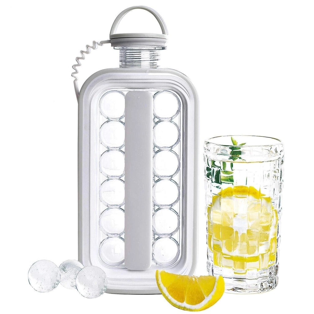 2 in 1 Bottiglia borraccia forma ghiaccio 17 sfere espandibile 156 - 1400Ml S-12