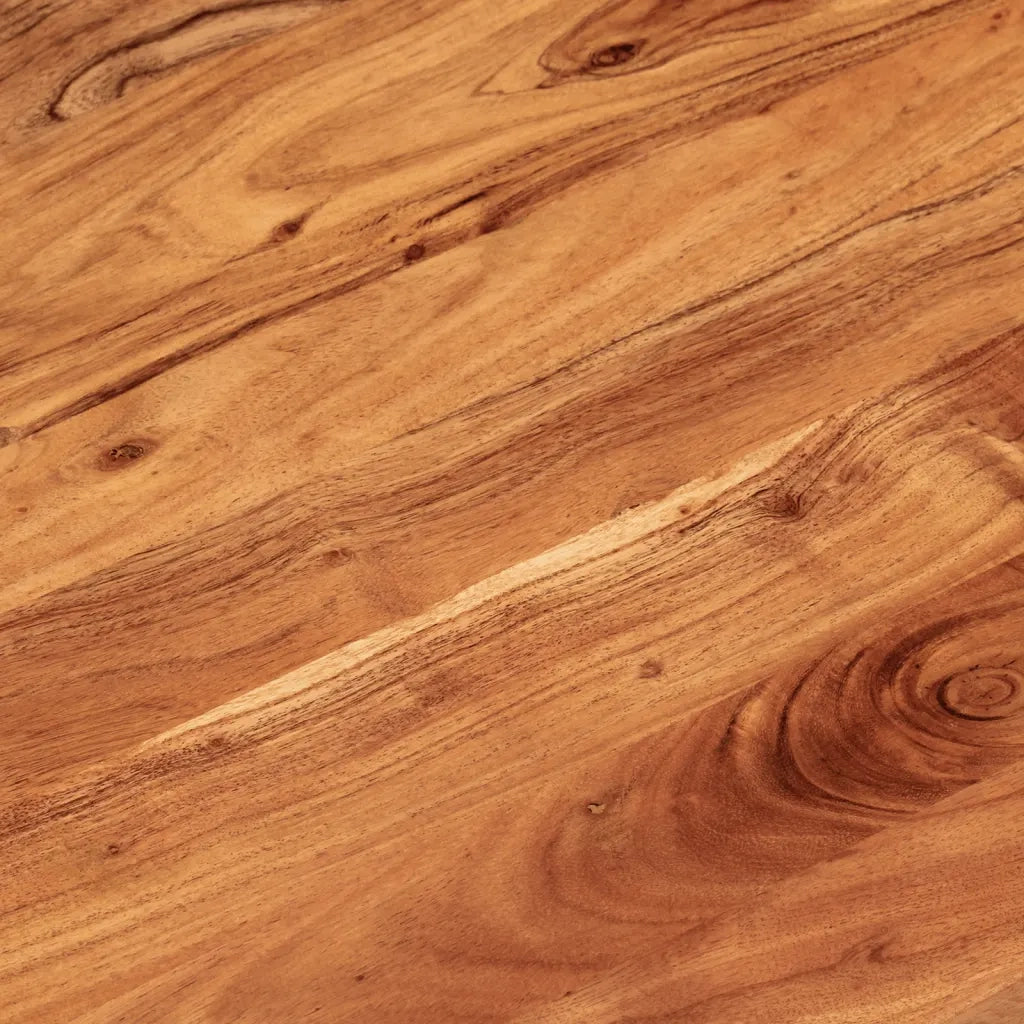 Piano Tavolo 140x60x3,8 cm Ovale in Legno Massello di Acacia 370101