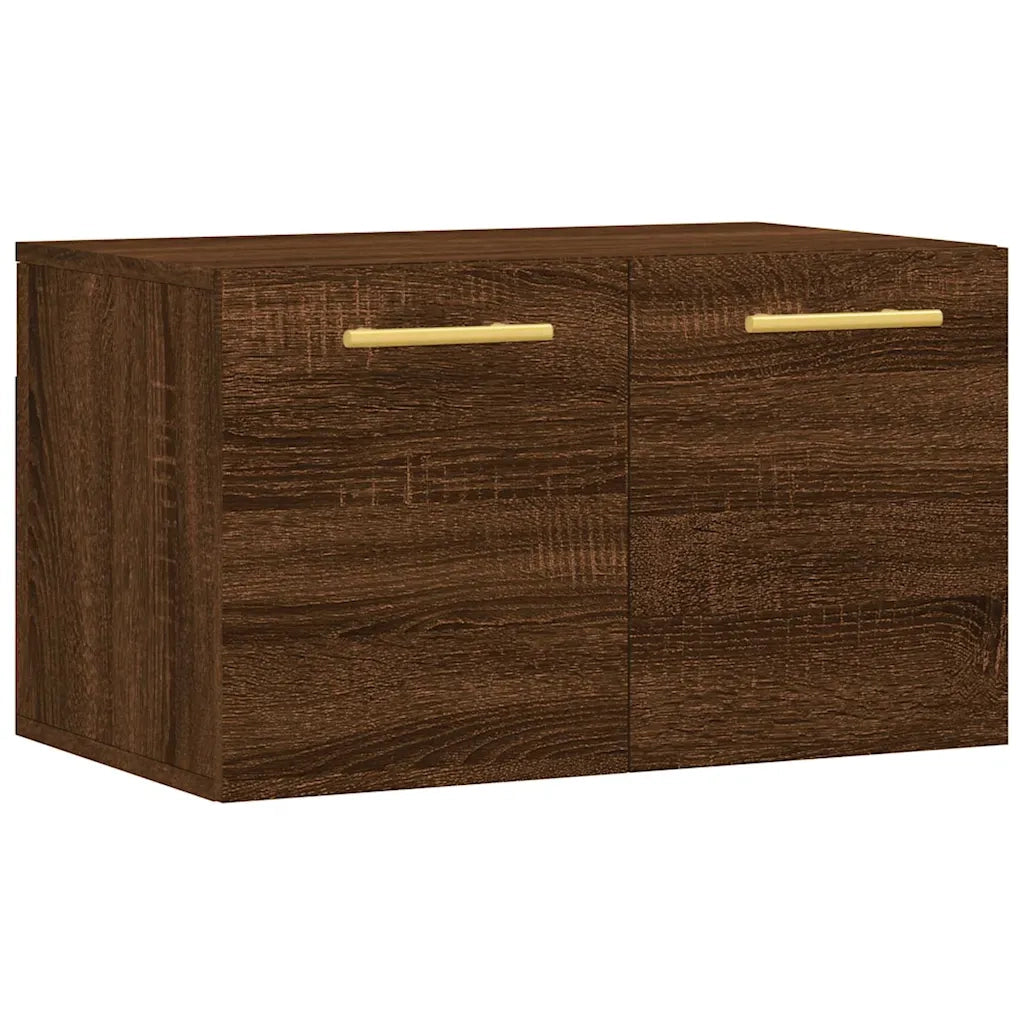 Armadietto a Muro | Mobile a Parete Rovere Marrone 60x36,5x35 cm Legno Multistrato
