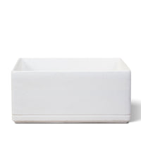 Lavello da Giardino Senza Rubinetto 45x30x20 cm in Cemento e Granulati di Marmo Rodi Bianco