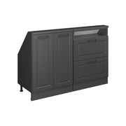 Set di mobili sottotetto Rion Antracite rustico/Antracite 120 x 83.8 cm Set di 2 Vicco