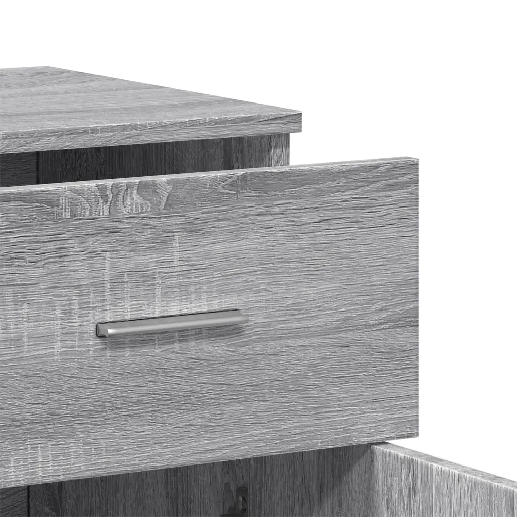 Credenza-Buffet-Armadio da cucina Grigio Sonoma 79x38x80 cm in Legno Multistrato 646835