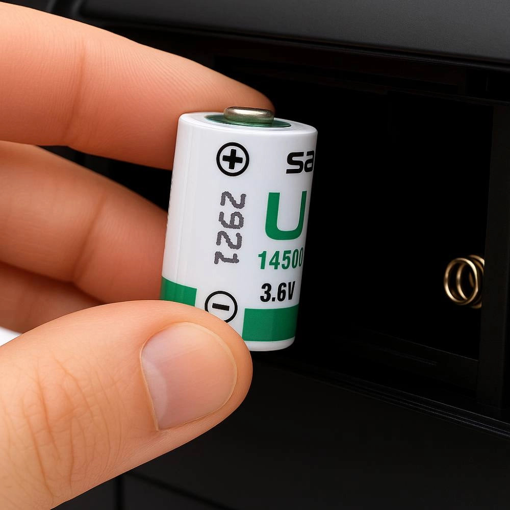 Batteria al litio saft ls 14250 3,6v 1/2 aa alta affidabilità