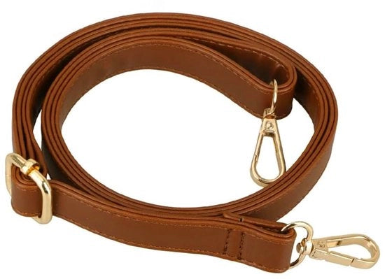 Cinturino in pelle per borse a mano - Raccordo per borse a tracolla - Cinturino per borse a tracolla regolabile - Marrone - Cinturino per portafoglio - Ideale per uso quotidiano