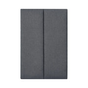 Set di 2 cuscini da parete in tessuto 90 x 30 cm grigio scuro 03_0010580