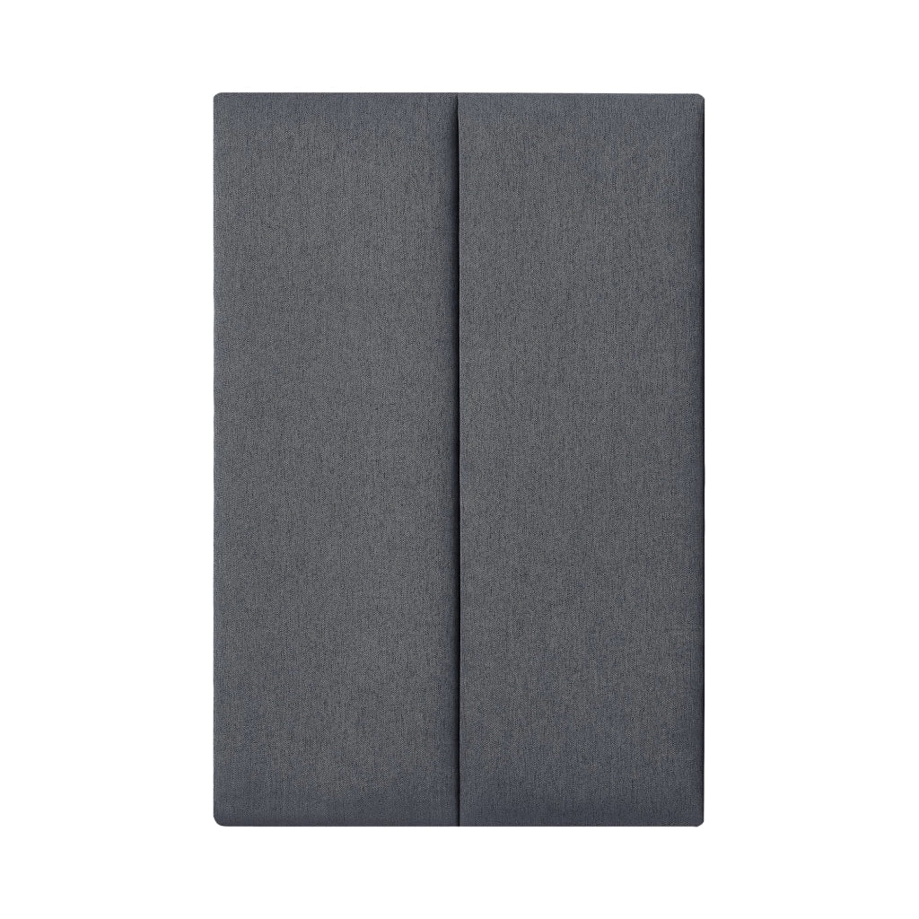 Set di 2 cuscini da parete in tessuto 90 x 30 cm grigio scuro 03_0010580