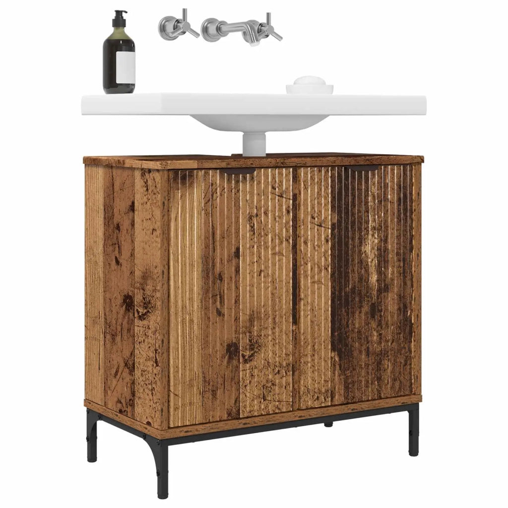 Armadio per Lavabo da Bagno Legno vecchio 60,5 x 33,5 x 61 cm 883422